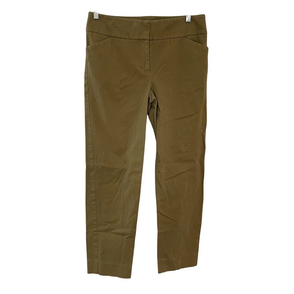 Talbots modern tan khaki pants cotton women's size 8 trousers straight leg
